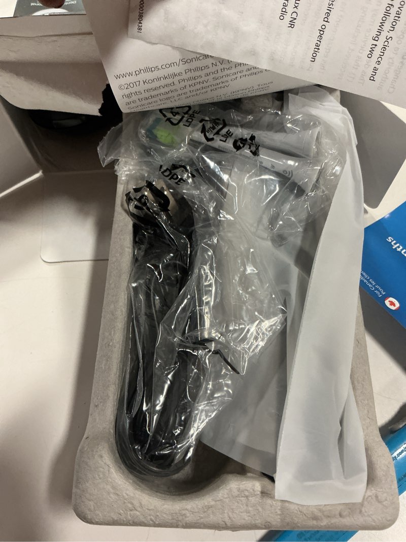 Condition photo showing Good Condition for Philips Sonicare ProtectiveClean 5300 Rechargeable Electric Toothbrush, with Pressure Sensor, 3 Cleaning Modes, SmarTimer and QuadPacer, with 2 Bonus Brush Heads, Travel Case, Black, Model HX6423/34