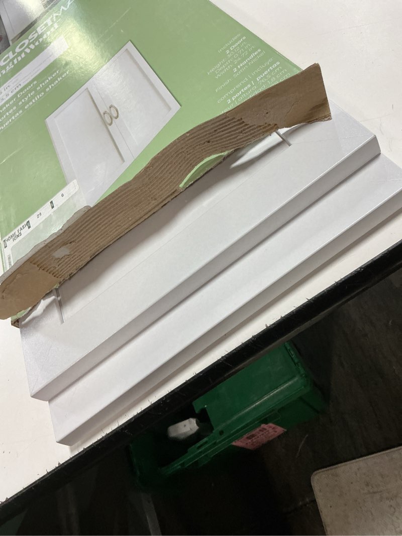Condition photo showing Good Condition for closetmaid brightwood 25-in x 30.12-in x 0.63-in closet tower door