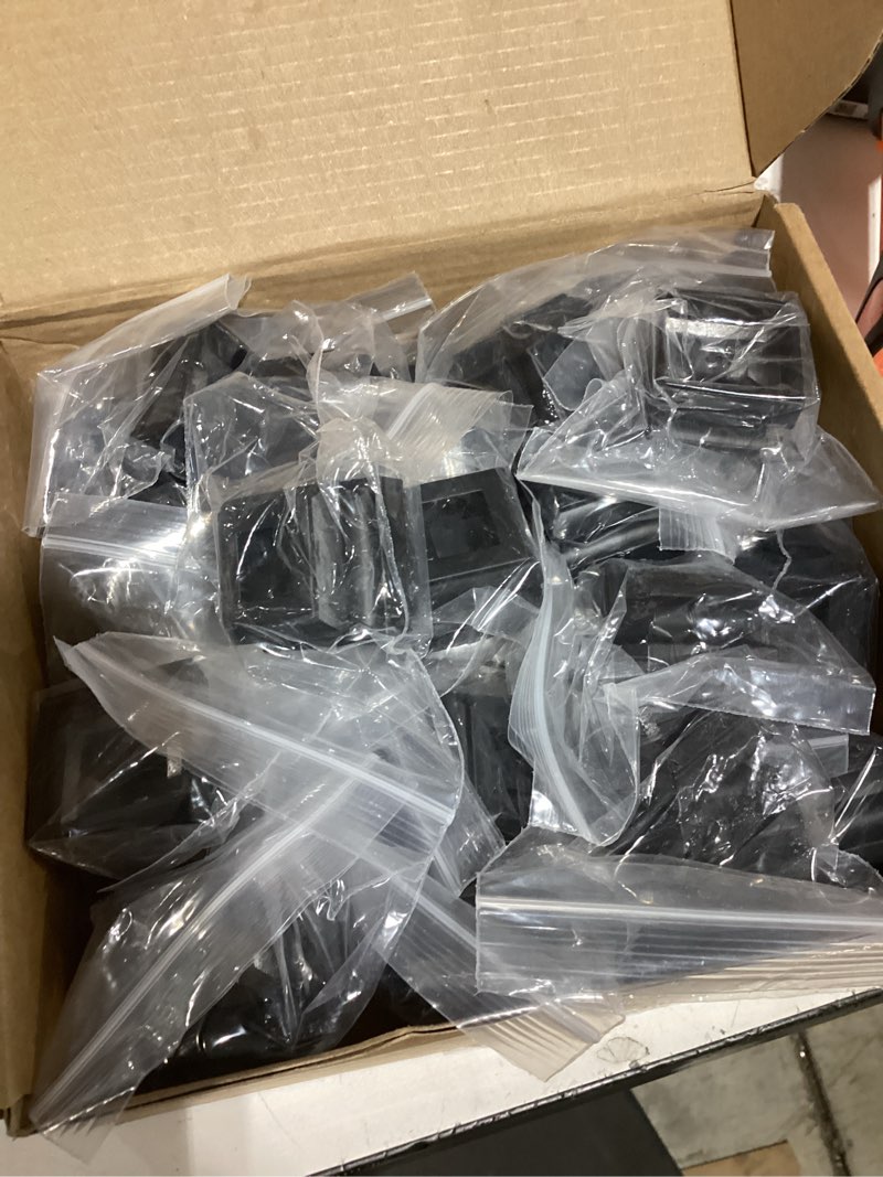 Condition photo showing Good Condition for 30 Pcs Iron Baluster Shoes Staircase Balusters Shoe with Screw for 1/2 Inch Square Scroll Basket Twist Knuckle Metal Stair Spindle Railing, Satin Black