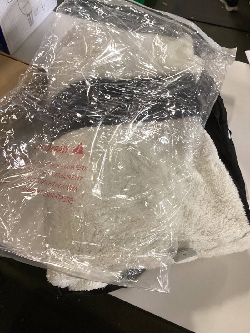 Condition photo showing New/Like New for Winter Coats For Men Winter Jackets Water Resistant Warm Thicken Puffy Hooded Insulated Thicken Parka Coat Large Black