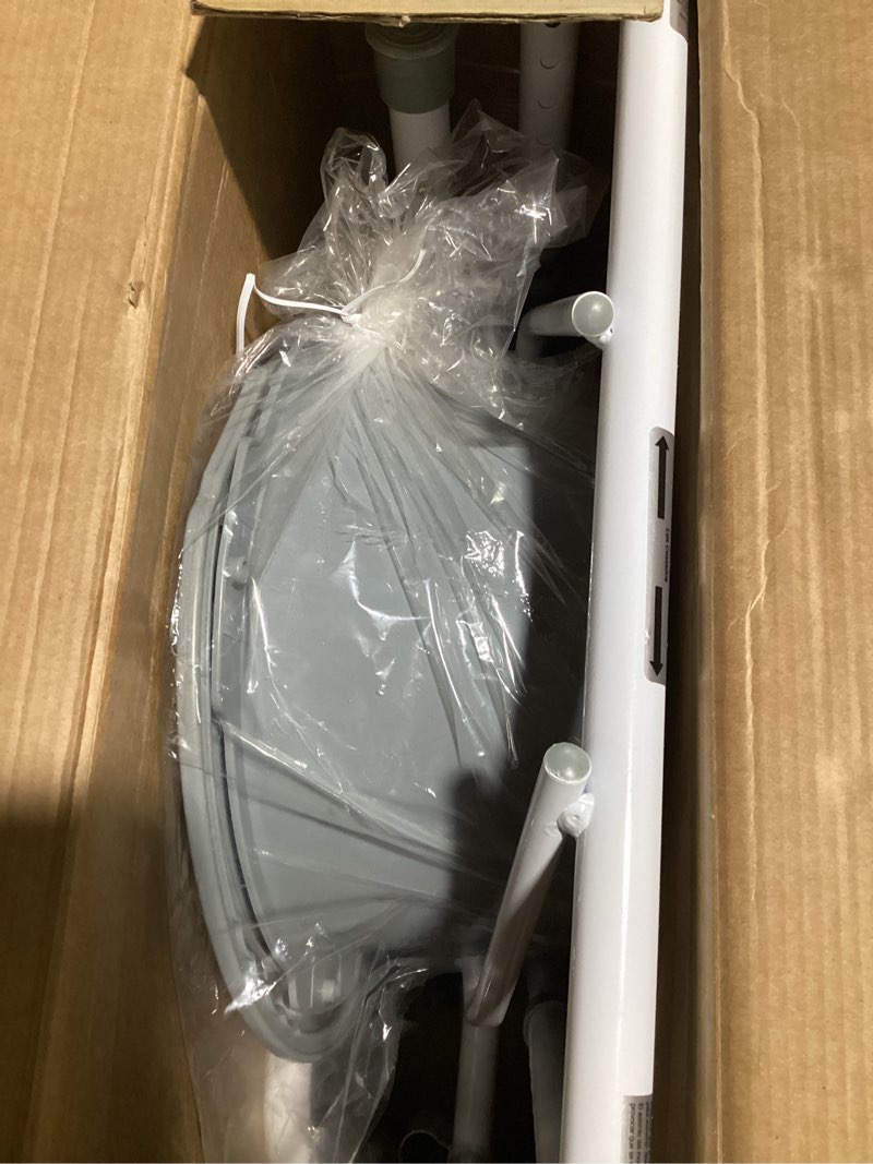 Condition photo showing New/Like New for Medline 3-in-1 Steel Bedside Commode, Elongated Seat, Sturdy Folding Frame, 7.5 QT. Bucket, 350 lb. Weight Capacity, Clip-on Seat, Easy Cleaning, Tool-Free Assembly, Gray