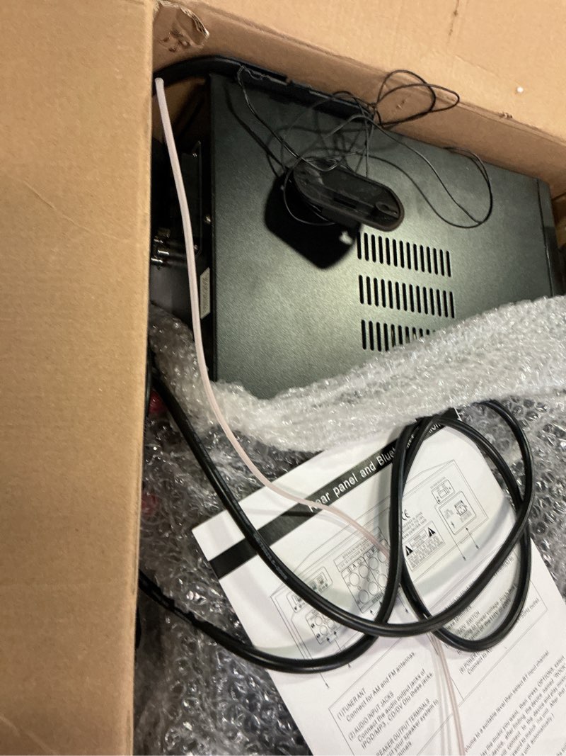 Condition photo showing Good Condition for Pyle 200W Home Audio Power Amplifier - Stereo Receiver with AM/FM Tuner - 2 Mic Inputs with Echo - Digital Display - EQ Controls - Remote Control - Ideal for Karaoke & Home Entertainment - PT260A