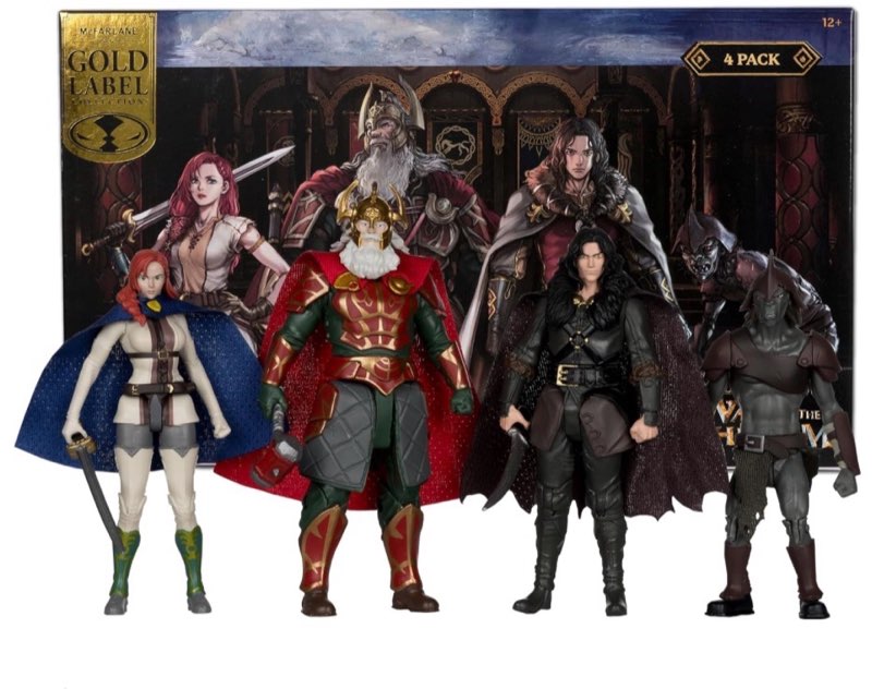 McFarlane Toys - The Lord of Rings: The War of The Rohirrim 4in Action Figure Gold Label 4 Pack