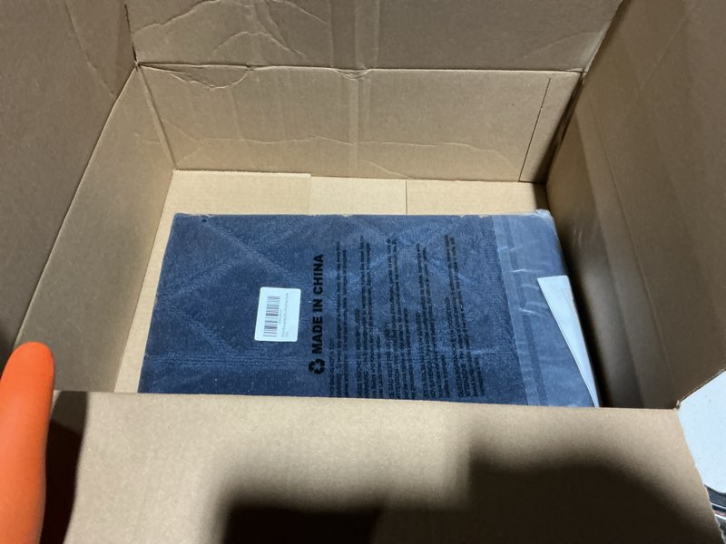 Condition photo showing New/Like New for beqhause dirt trapper door mat 20" x 32", doormat non-slip entryway rugs washable, dog door mat stain resistant and absorbent welcome floor mat for front back door, mud wet shoes & paws, navy blue navy blue 20" x 32" (rectangular)