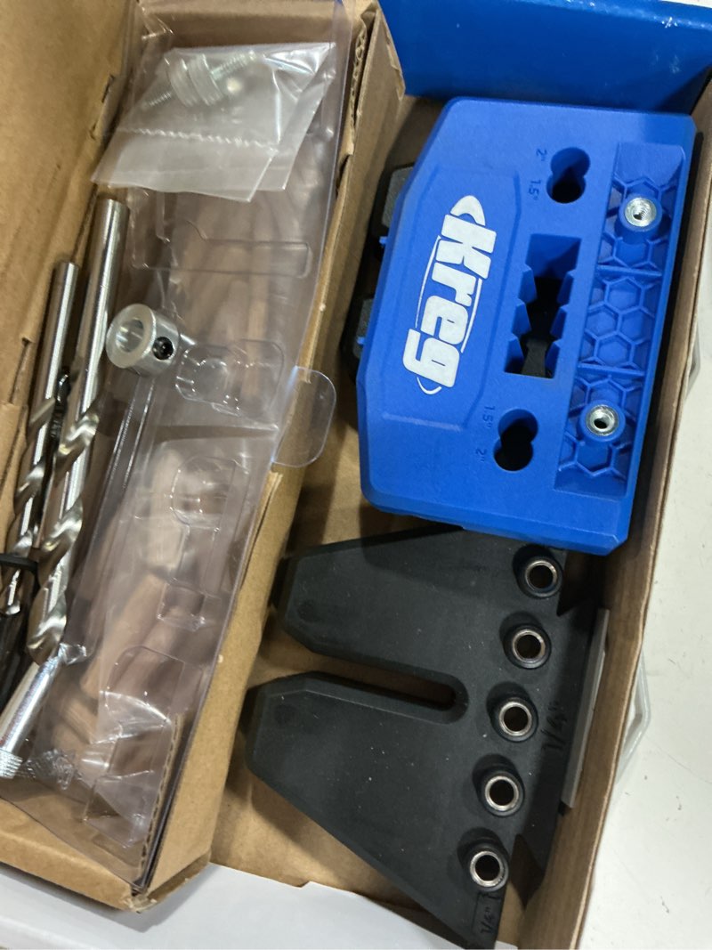 Condition photo showing As Is for dowel jig kit