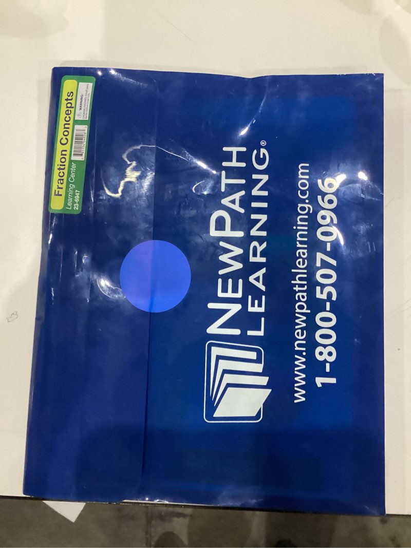 NewPath Learning 23-6947 Fraction Concepts Learning Center Game (Grades 3-5) - Game Board, 30 Illust