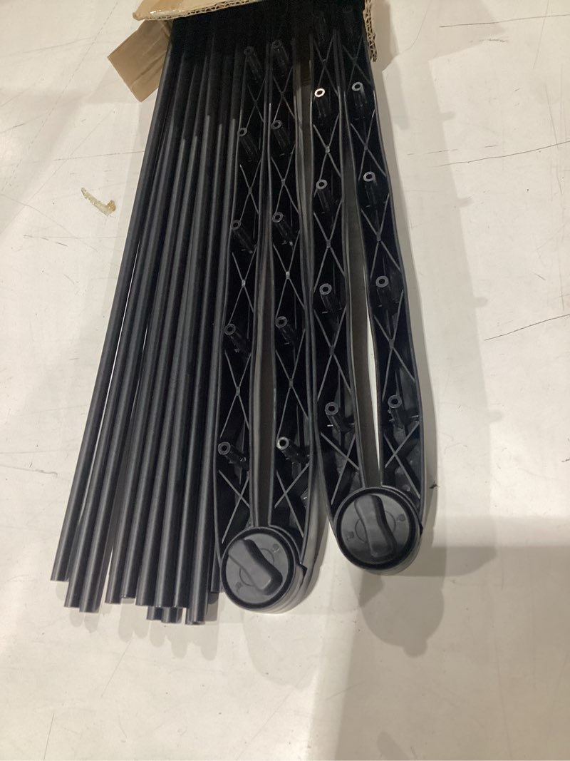 Condition photo showing Good Condition for whitmor spacemaker folding drying rack, indoor clothes organizer with patent-pending design, space saving, 6" l x 26" w x 51.5" h, black