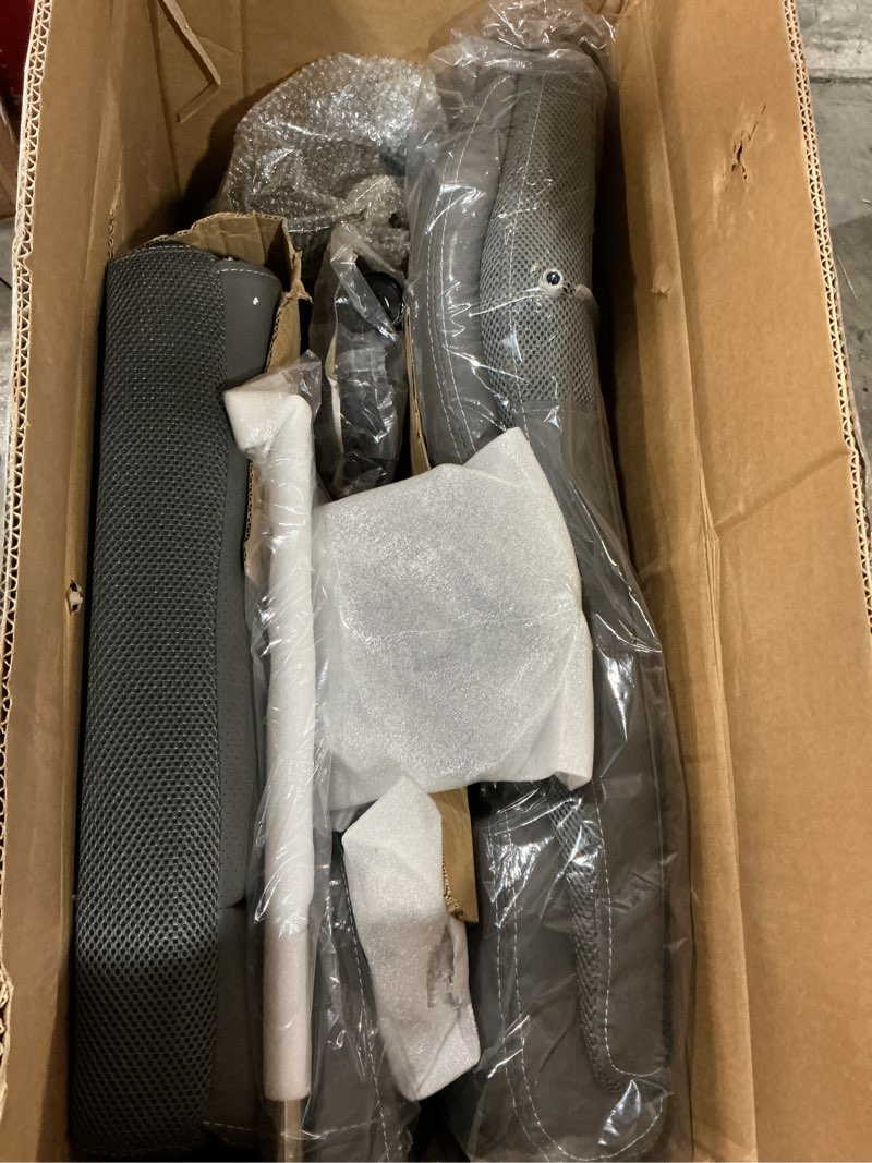 Condition photo showing New/Like New for AreShark Office Chair - Ergonomic Comfortable High Back Computer Desk Chair with Foot Rest - Executive Breathable Swivel Rolling Reclining Leather Chair with Lumbar Support for Home Gaming Relaxing 90-135 ° Reclining Chair Grey