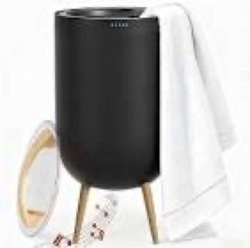 luxury towel warmer bucket, 23l large towel warmers for bathroom, with stand, ambient light, auto shut off