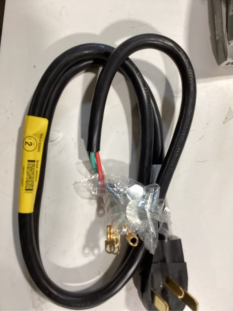 Condition photo showing Good Condition for utilitech 6-ft 30 -amp 4 -prong black dryer appliance power cord
