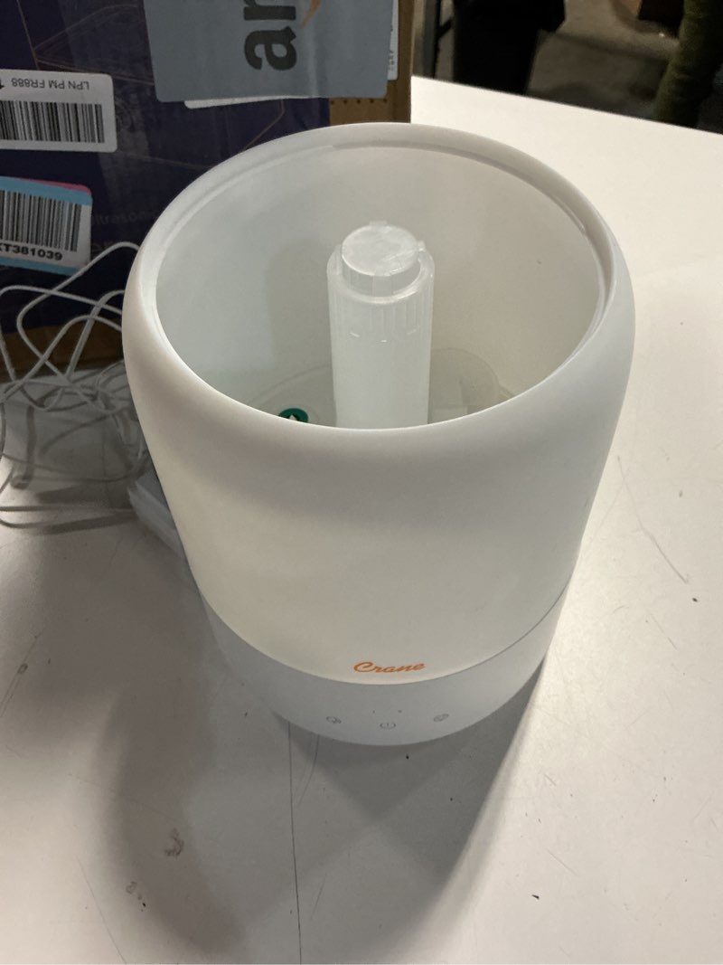 Condition photo showing As Is for Crane Top Fill Mini Humidifier for Bedroom and Nursery 3-In-1 Essential Oil Diffuser Sleep Light 0.5 Gallon Baby Humidifier