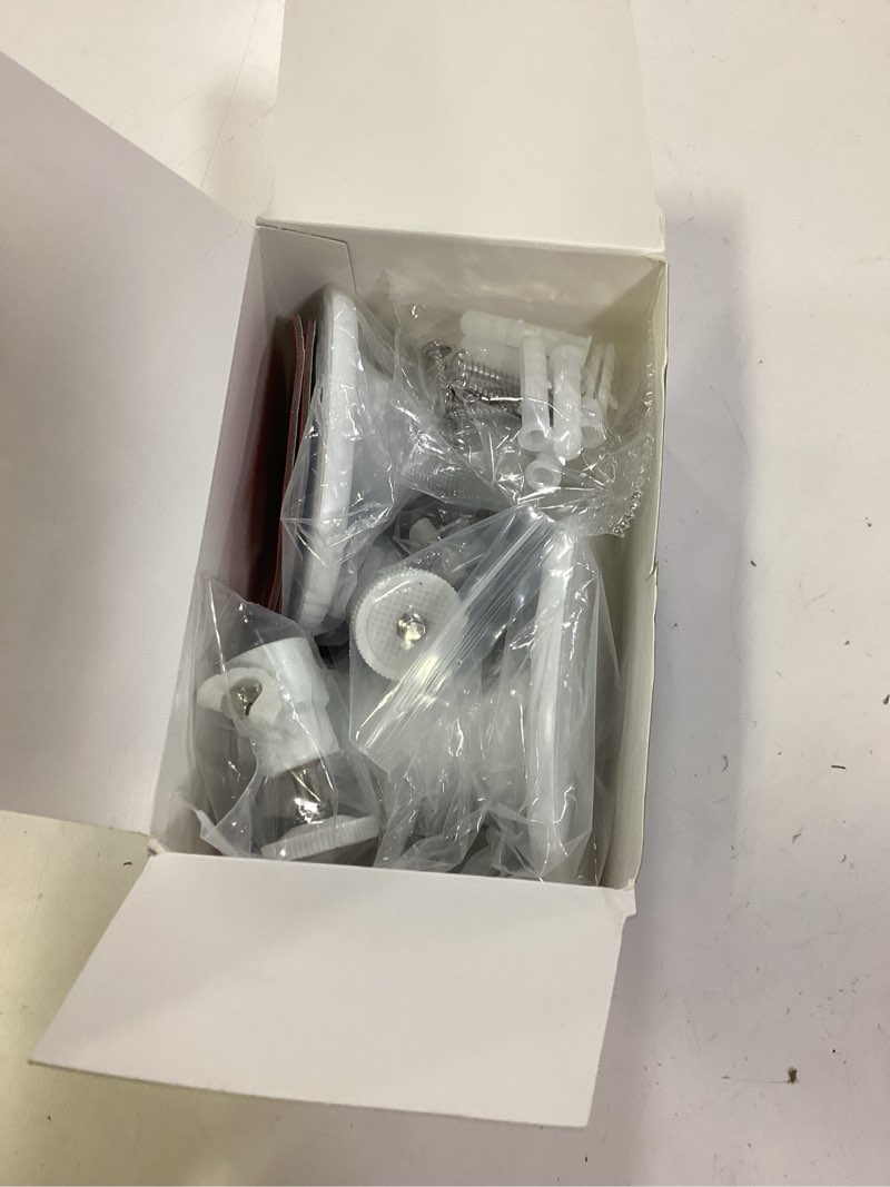 Condition photo showing New/Like New for 2Pack Wall Mount Bracket for Ring Stick Up Cam & Ring Outdoor Cam Plus, Adjustable Durable Mount Stand Also fit for eufy Arlo Simpllisafe Cam, Drill or No Drill Two Ways Installation Strong Adhesive White