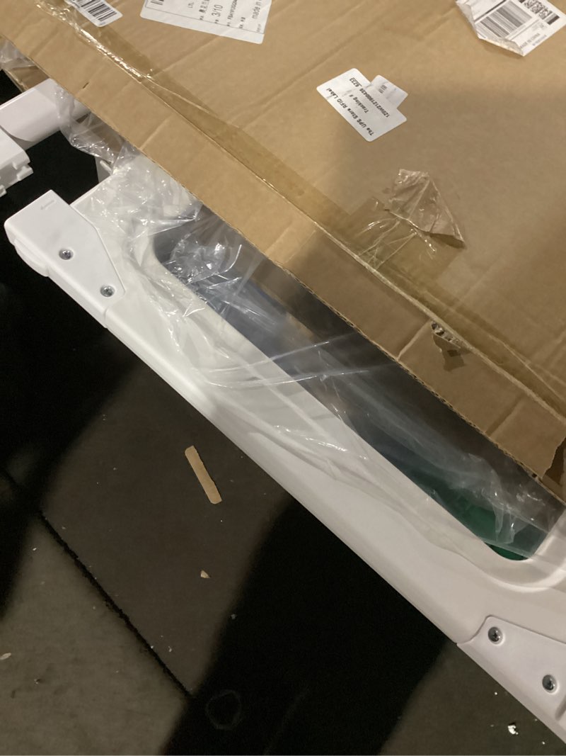 Condition photo showing Good Condition for Extra Wide Dog Gate with Door, Adjustable Pet Barrier for Large Openings – Tall Pressure Mounted Safety Gate for Indoor Doorways and Stairs, Fits Up to 32 Inches