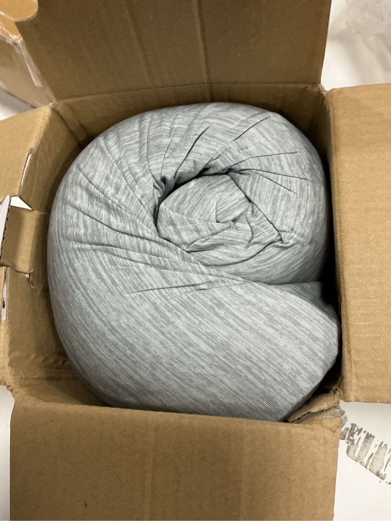 Condition photo showing Good Condition for 5 stars united knee pillow for back sleeping – half moon bolster pillow for legs, under knee pillow for sleeping on back, memory foam leg pillow for back pain, arctic gray arctic gray standard
