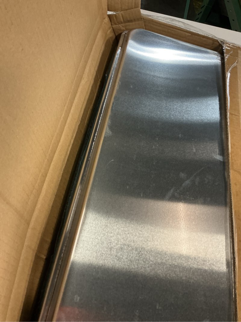 Condition photo showing Good Condition for bieama 6 pack full size baking sheet pan aluminum commercial pan for oven freezer bakery hotel restaurant 26" × 18" 6pack full size 26"×18"
