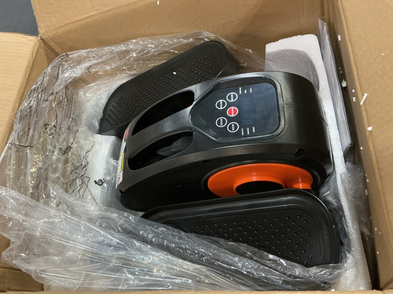 Condition photo showing Good Condition for Under Desk Elliptical Machine, Electric Elliptical Leg Exerciser for Seniors Fully Assembled, Quiet & Portable Electric Seated Pedal Exerciser with Remote Control & 12 Adjustable Speeds Small