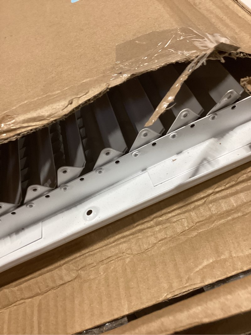 Condition photo showing New/Like New for 18x10 Vent Register [Duct Opening], Vent Covers for Home Ceiling, Two-Way Ventilation Register, Adjustable Solid Steel Wall Register Vent Cover (18"W x10"H [Duct Opening])