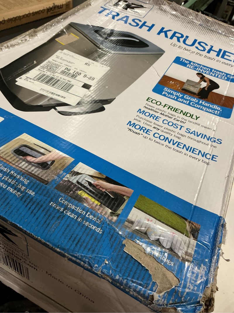 Condition photo showing Good Condition for Household Essentials Trash Krusher Manual Trash Compactor, 40 L, Stainless Steel