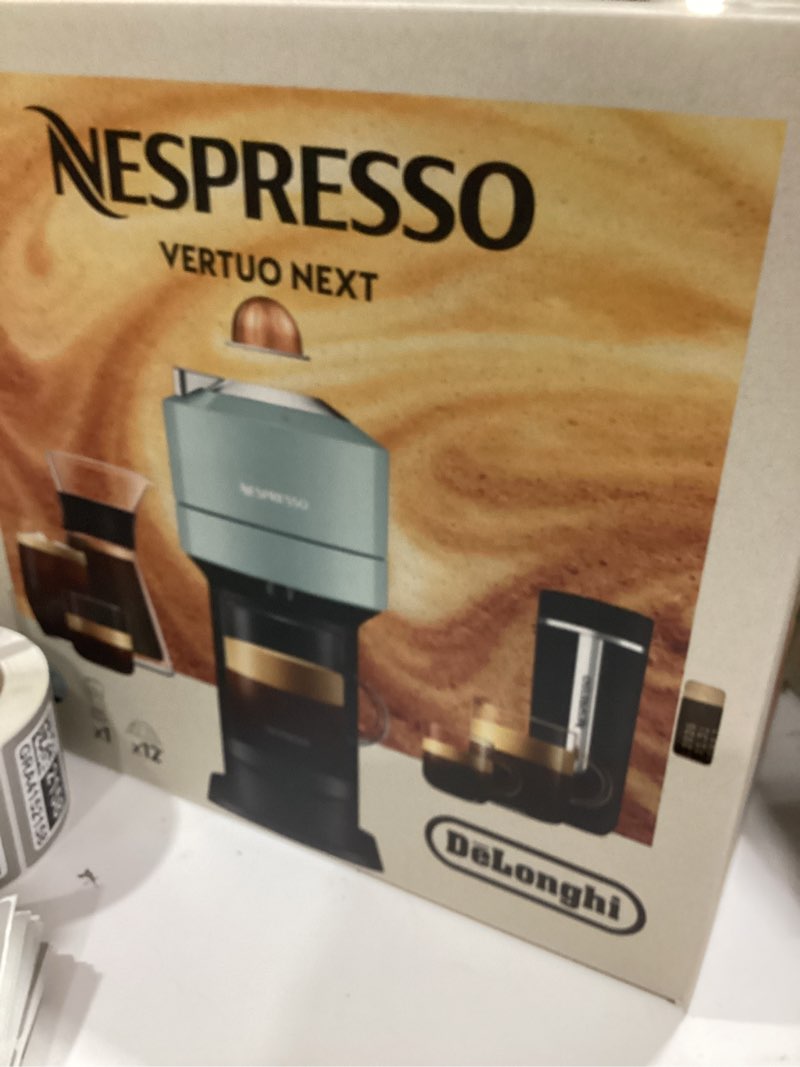 Condition photo showing New/Like New for nespresso vertuo next coffee and espresso maker by de'longhi