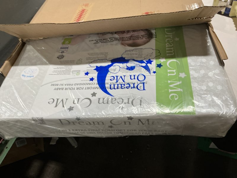 Condition photo showing Good Condition for Dream On Me Honeycomb Orthopedic Firm Fiber Standard Baby Crib Mattress, Greenguard Gold and JPMA Certified, 5” Fiber Core Optimum Support, Fits Crib and Toddler Bed, Waterproof Vinyl Cover White