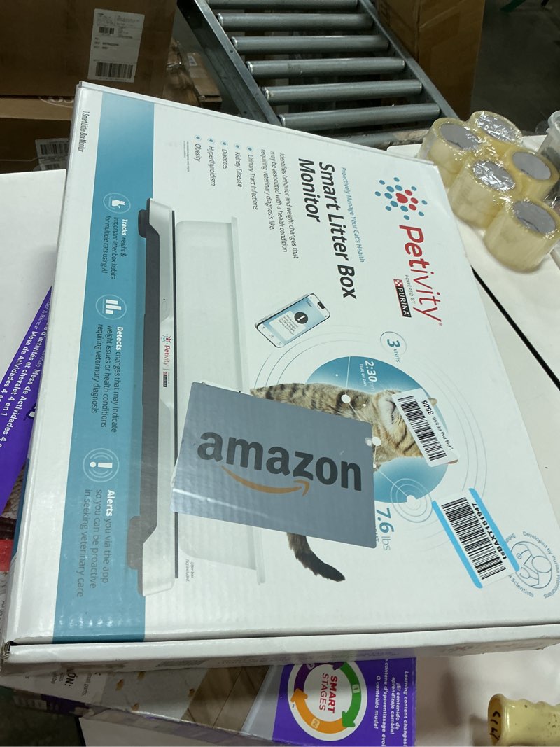 Condition photo showing New/Like New for Purina Petivity Smart Litter Box Monitor Cat Weight Scale & Health Tracker - Monitor Litter Habits, Track Weight Accurately, AI Alerts & Monthly Reports, Phone App, Works for Multiple Cats