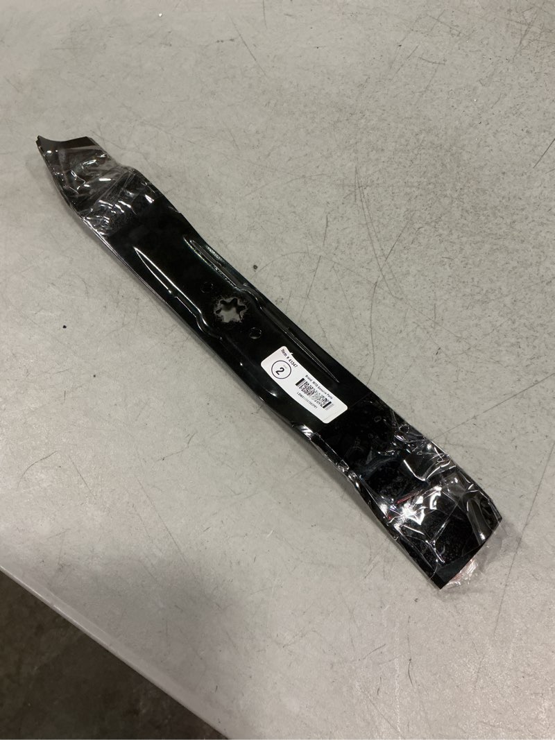 Condition photo showing New/Like New for mtd genuine parts 42-in deck multipurpose mower blade for mtd troy-bilt bolens white outdoor yard machines gold yard man huskee 2 -pack 745-0616
