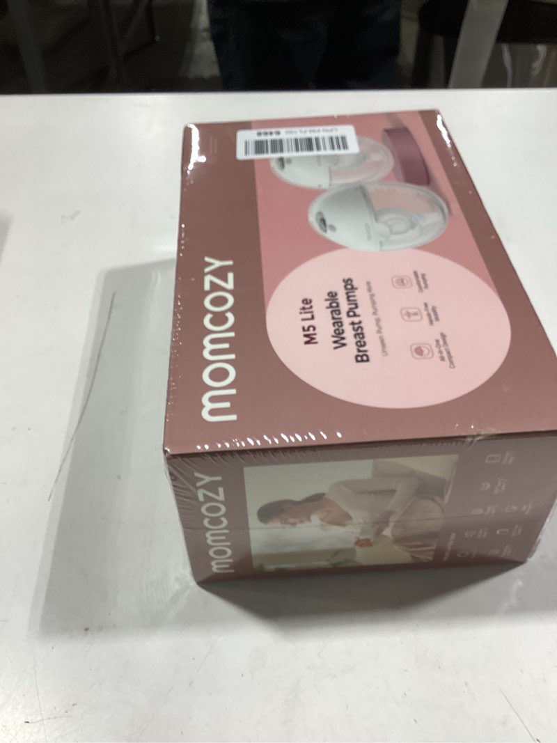 Condition photo showing New/Like New for momcozy m5 lite hands-free wearable breast pump, doublefit flange for baby-like comfort, 3 modes & 9 suction levels, no flange insert or hard carry case, 24mm, 2-pack, cozy red lite-limited version cozy red