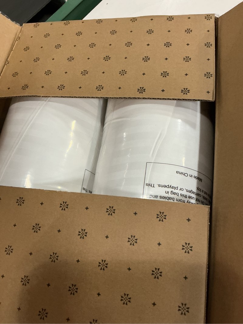 Condition photo showing New/Like New for beckham hotel collection bed pillows standard/queen size set of 2 - original soft down alternative pillow for sleeping - soft support for back, stomach or side sleepers queen / standard white