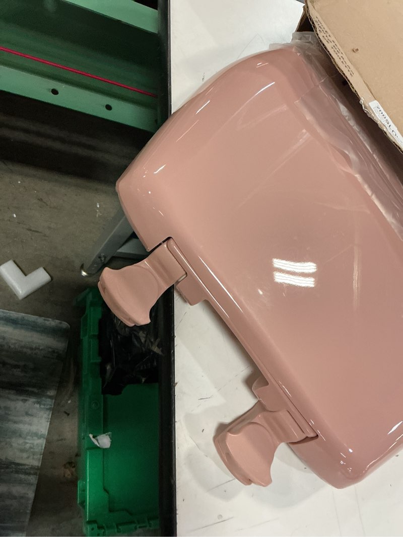 Condition photo showing Good Condition for bemis classic colors slow close toilet seat, easy clean hinges and durable plastic seat, made in usa, round, wild rose round wild rose