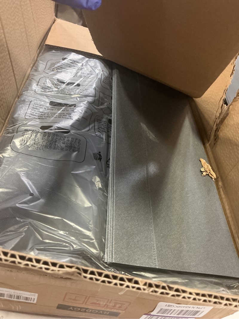 Condition photo showing Good Condition for SONGMICS Closet Wardrobe, Portable Closet for Bedroom, Clothes Rail with Non-Woven Fabric Cover, Clothes Storage Organizer, 55.1 x 16.9 x 68.5 Inches, Gray URYG02GY Grey