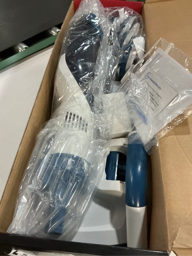 Condition photo showing Good Condition for ENHULK Pool Vacuum for Above Ground Pool, Upgraded 13.4" Wide Head & Telescopic Pole, 18.5 GPM Suction, 60 Min Runtime, Cordless Handheld Rechargeable Pool Cleaner for Inground Pools (Blue) PC15 Blue