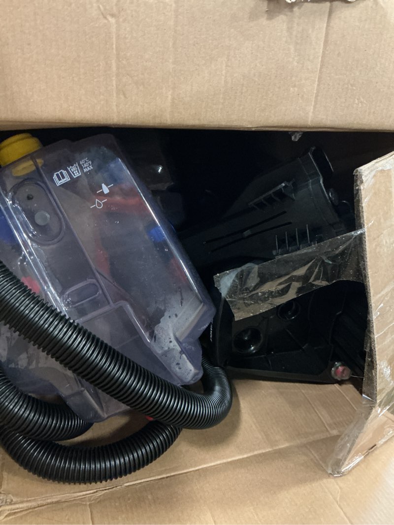 Condition photo showing As Is for bissell turboclean pet xl upright carpet cleaner, upholstery tough stain tool & formula included, 3746