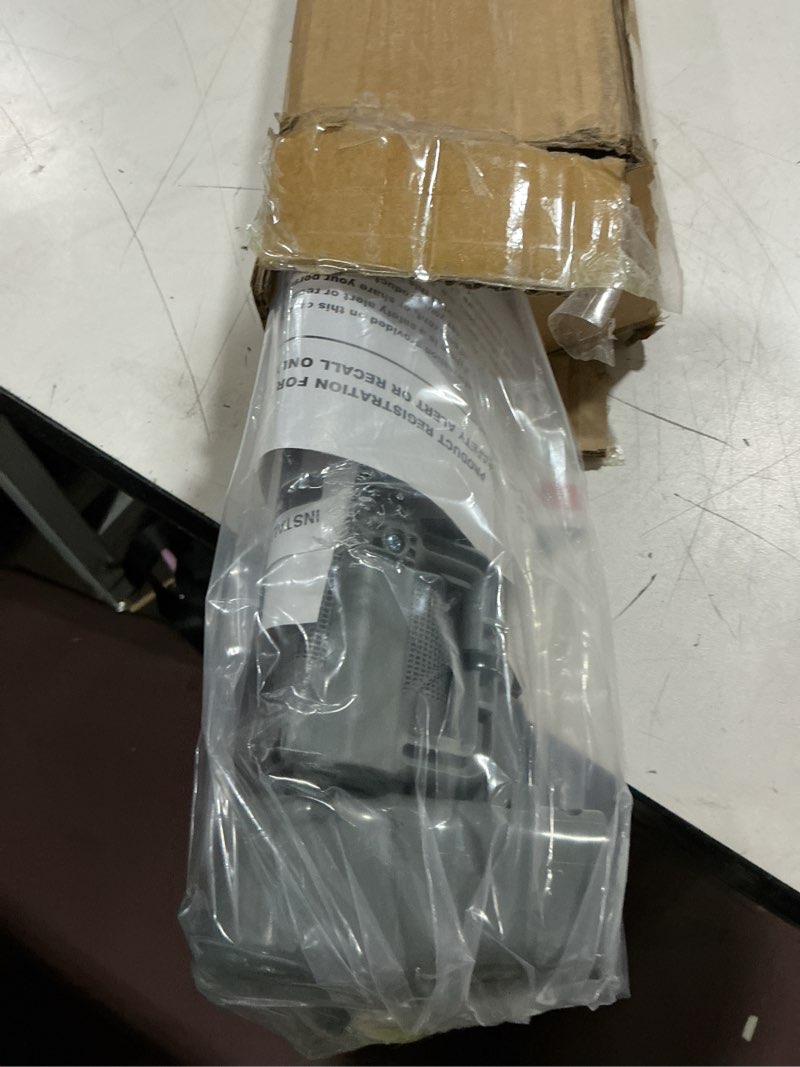 Condition photo showing Good Condition for miumoon 50 inch retractable baby gates 42 inch tall, retractable gate with reinforced strip design to prevent crawling through, retractable dog gate for stairs, doorways, hallways gray 42" tall x 50" wide
