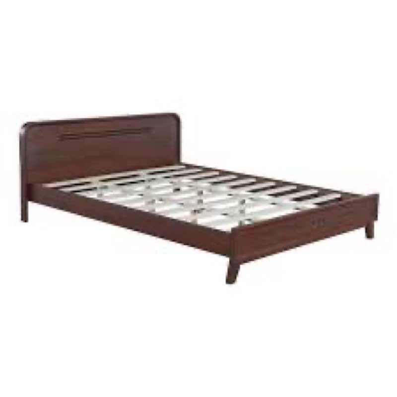 ( Petal Wooden Bed With Headboard & Support Slats