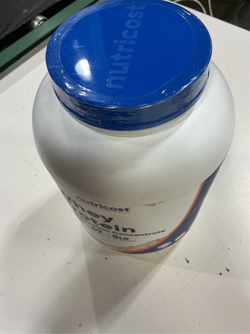 Condition photo showing New/Like New for exp/02/2029)nutricost whey protein concentrate powder (unflavored) 5 lb