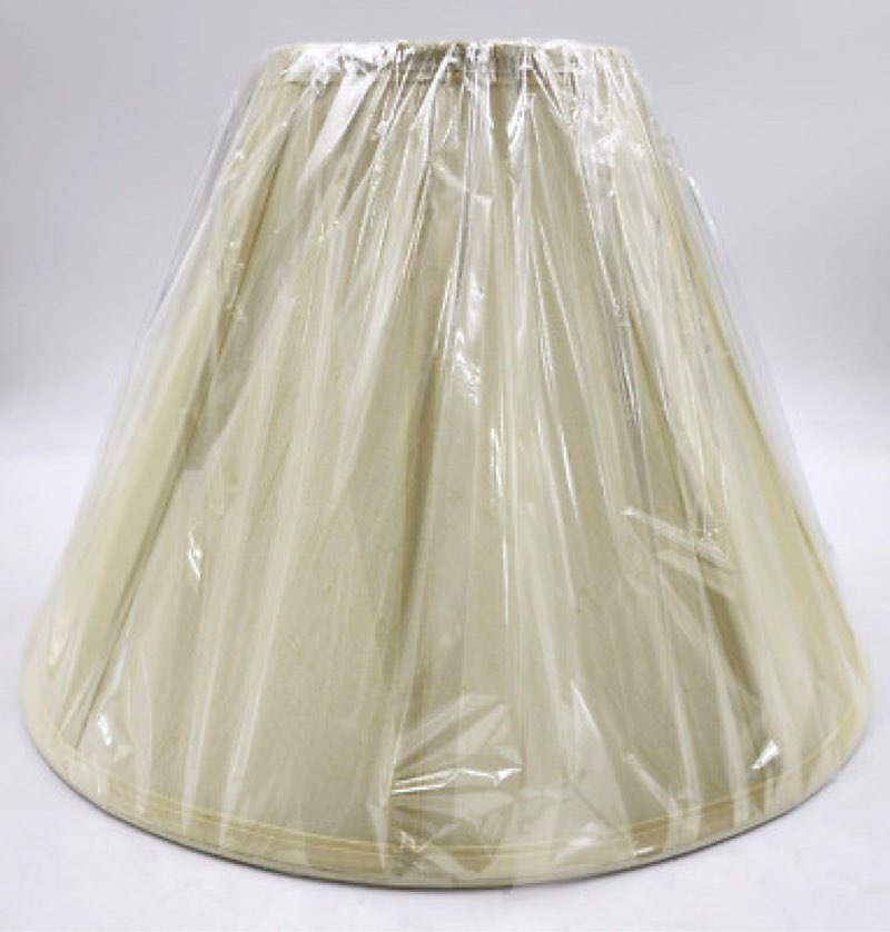 Lite Source CH106-16 Spider Fitter 12\" Height Large Eggshell Empire Shade