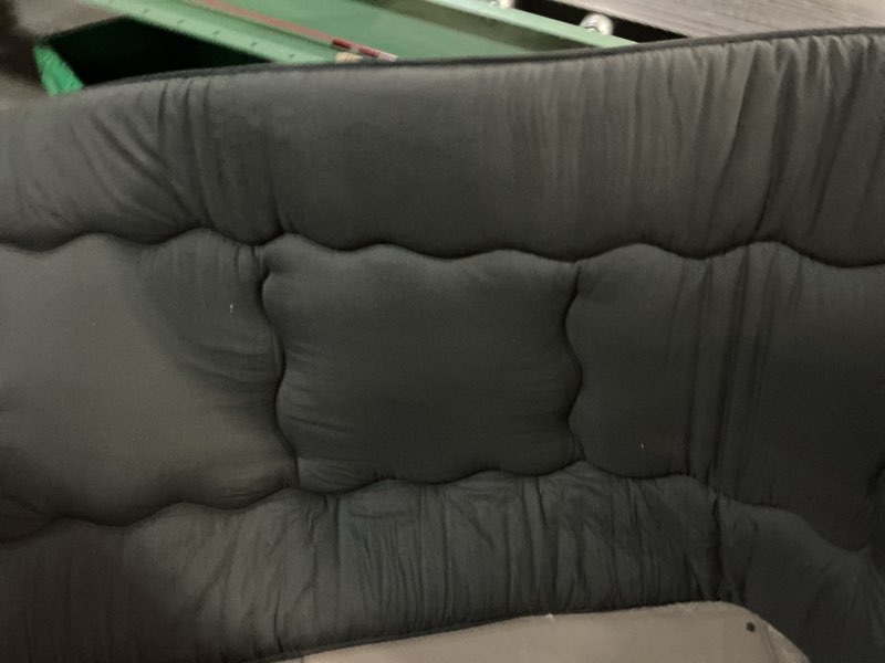 Condition photo showing As Is for maxyoyo japanese floor mattress futon mattress, 4" thicken tatami mat sleeping pad foldable roll up mat boys girls dormitory pad kids floor lounger pillow bed, black, full