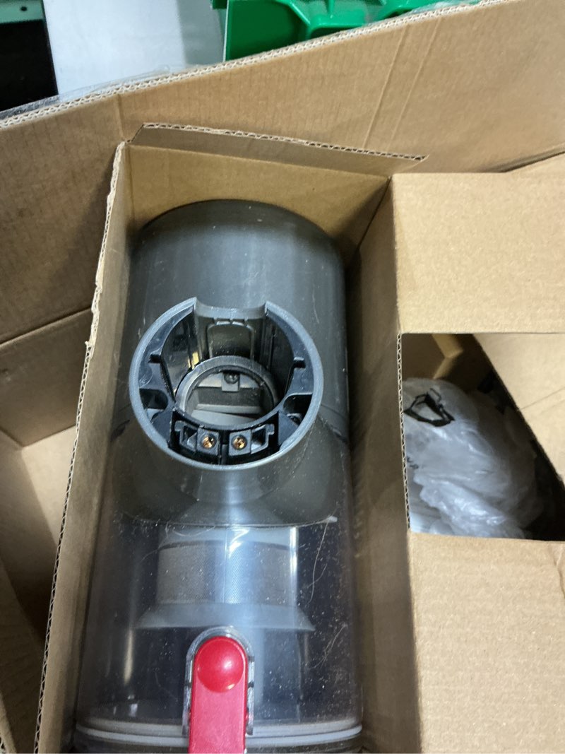 Condition photo showing As Is for Cordless Vacuum Cleaner for Home, Upgraded 60Kpa Powerful Suction Pet Hair Vacuum with 70min Runtime, Green LED Light for Hardwood Floors & Carpet, Self-Standing Rechargeable Stick Vacuum, Off-white