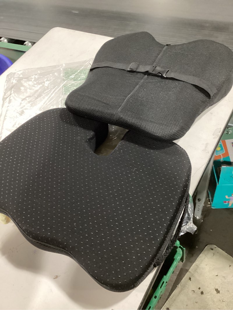 Condition photo showing Good Condition for DMI Seat Cushion For Sciatica Pain Relief and Tailbone Pain, Office Desk Chair Cushion For Sitting, Car Seat Cushion, Sitting Pillow, Molded Foam Seat, Black