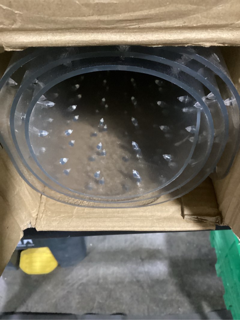 Condition photo showing Good Condition for Office Chair Mat for Carpet Floors, Desk Mats 48"X36" for Rolling Desk on Low Pile Carpets, Rectangle Computer Gaming Plastic Floor Mats for Office Chair on Carpet, Flat Without Curling