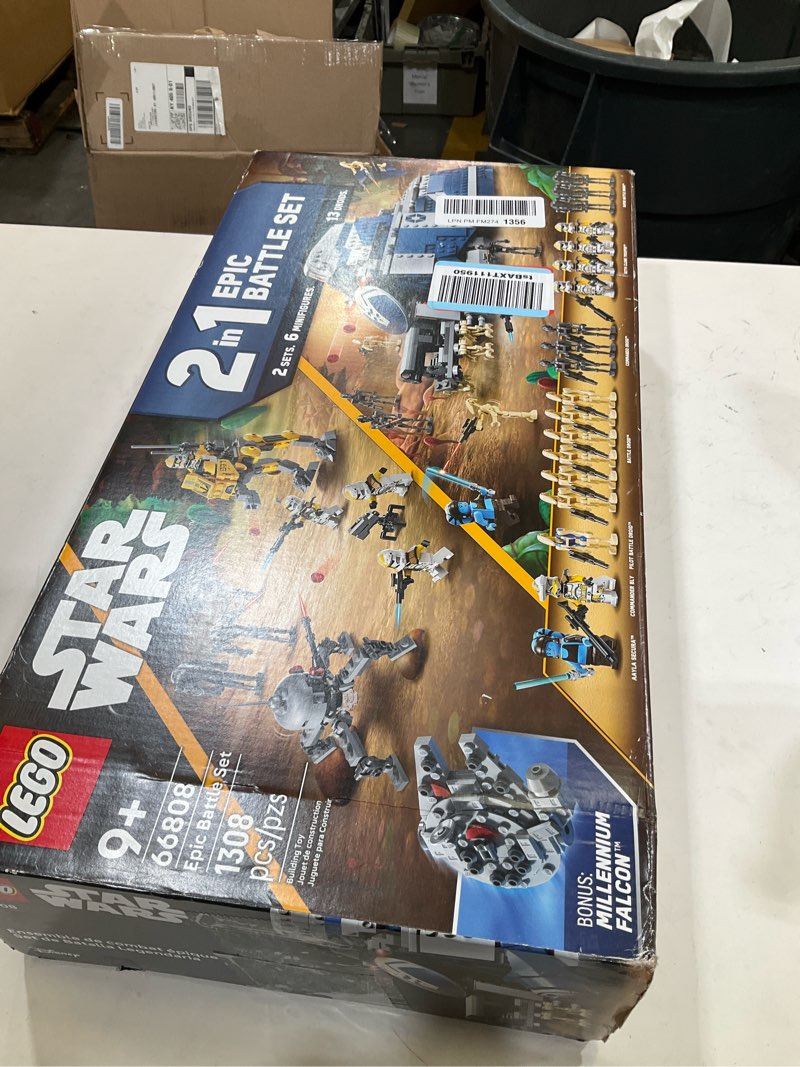 Condition photo showing Good Condition for LEGO Star Wars Epic Battle Set Co-Pack - Pretend Play Building Toy for Boys & Girls, Ages 7+ - Includes 13 Droid Figures, 6 Minifigures, & Bonus Gift - Gift for Birthdays - 66808