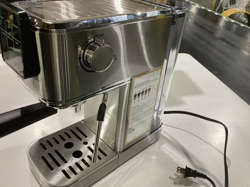 Condition photo showing Good Condition for espresso machine 20 bar with touch screen, hot & iced coffee makers, stainless steel espresso maker 