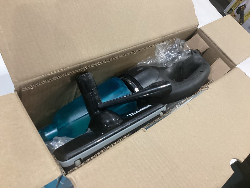 Condition photo showing As Is for makita xlc02zb 18v lxt lithium-ion cordless vacuum, tool only bare tool