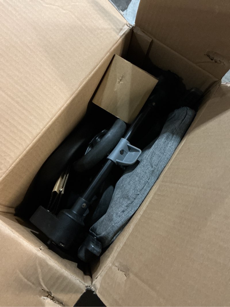 Condition photo showing As Is for Lightweight Travel Stroller for Baby & Toddlers - Easy Fold & Compact Stroller with Canopy, Storage Basket, Multi-Position Recline & Convenient One-Hand Fold (Grey)