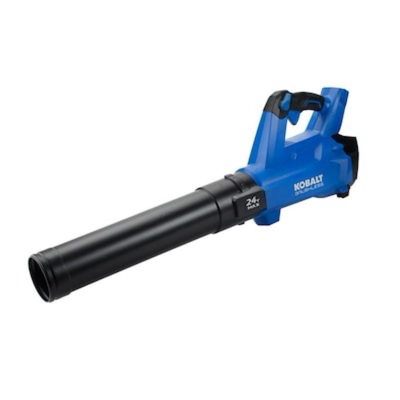 kobalt 24-volt 410-cfm 100-mph battery handheld leaf blower battery not included charger not included khb 4124b-03 