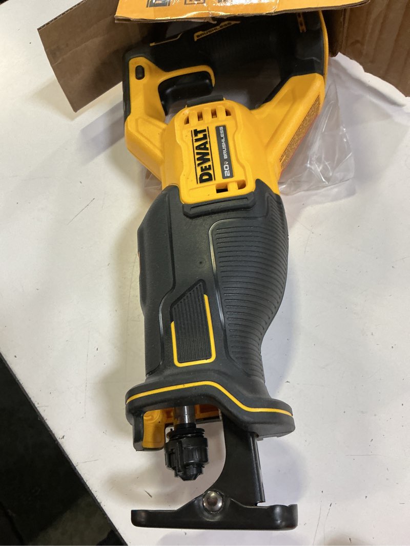 Condition photo showing Good Condition for dewalt 20v max cordless brushless reciprocating saw tool only