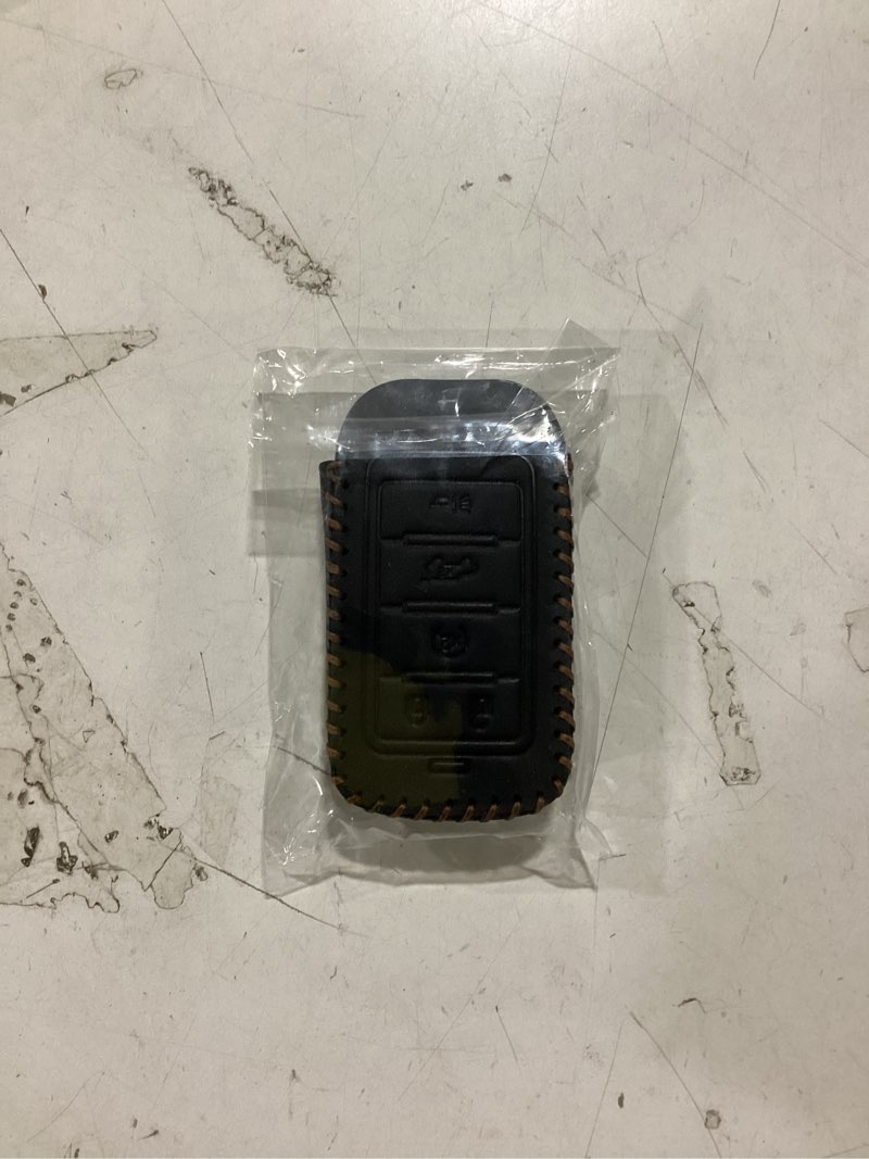 Condition photo showing As Is for Leather Compatible with Jeep key fob cover for 2021 2025 Grand Cherokee Grand Wagoneer Grand Cherokee L accessories 5 buttons keychain