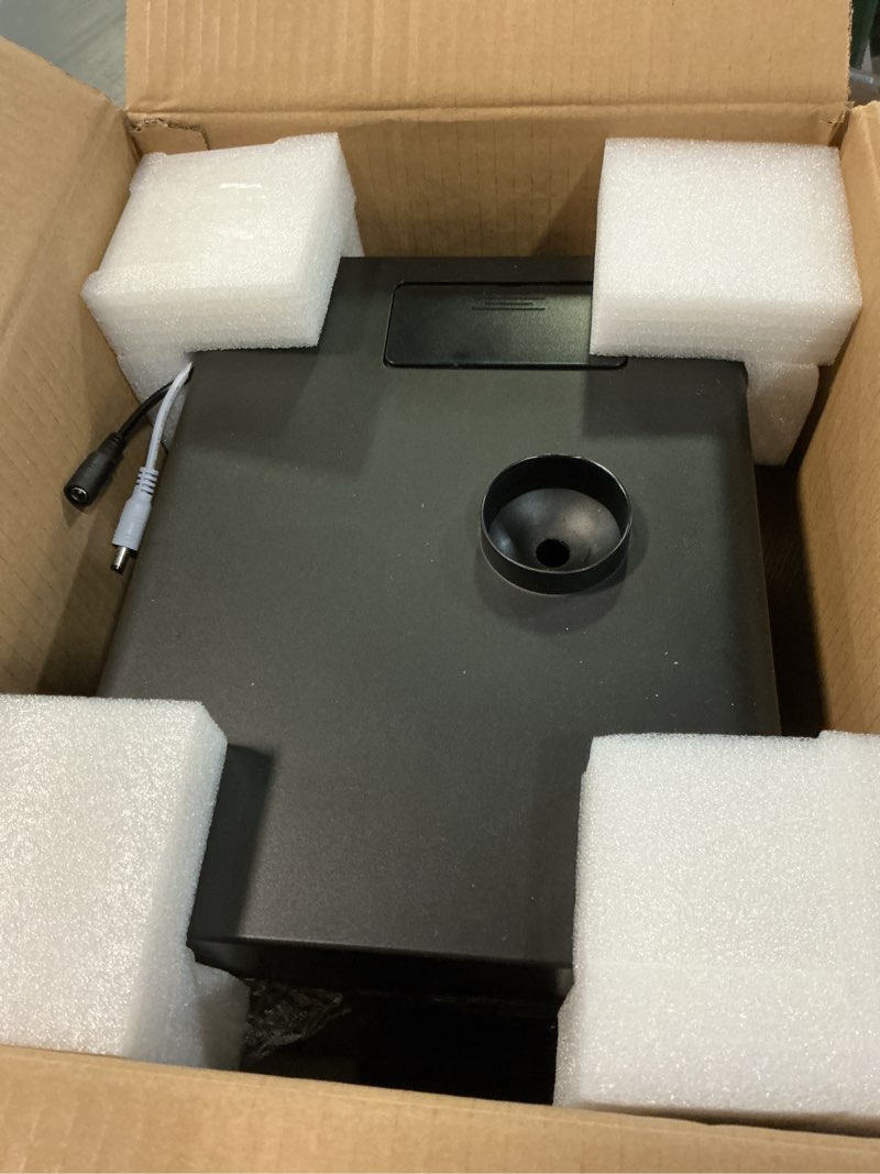 Condition photo showing Good Condition for aqqa 3.7 gallon aquarium starter kit small glass fish tank with filter and light (10 colors adjustable) desktop self-cleaning betta fish tank kit office & home decor idea (black)