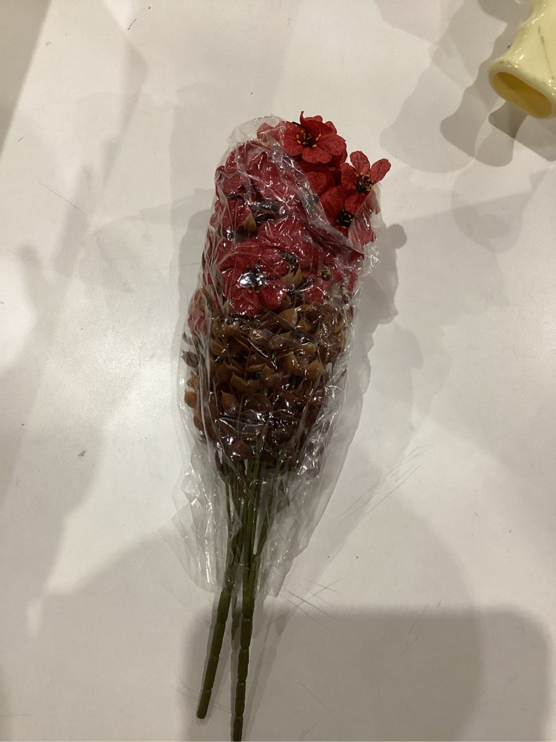 Condition photo showing As Is for (Similar to) Artificial Flowers for Outdoor Decor, 16 Pack UV-Resistant Fake Tangerine Silk Daisy Flowers, Perfect for Spring & Summer Decorating – Front Porch, Patio, Window Boxes, and Potted Plants