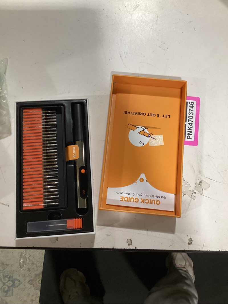 Condition photo showing New/Like New for customizer engraving pen (formerly culiau): ultimate cordless portable tool for artists & diyers - engrave 50+ surfaces - beginner friendly - rechargeable - free 30 bits & mastery guide